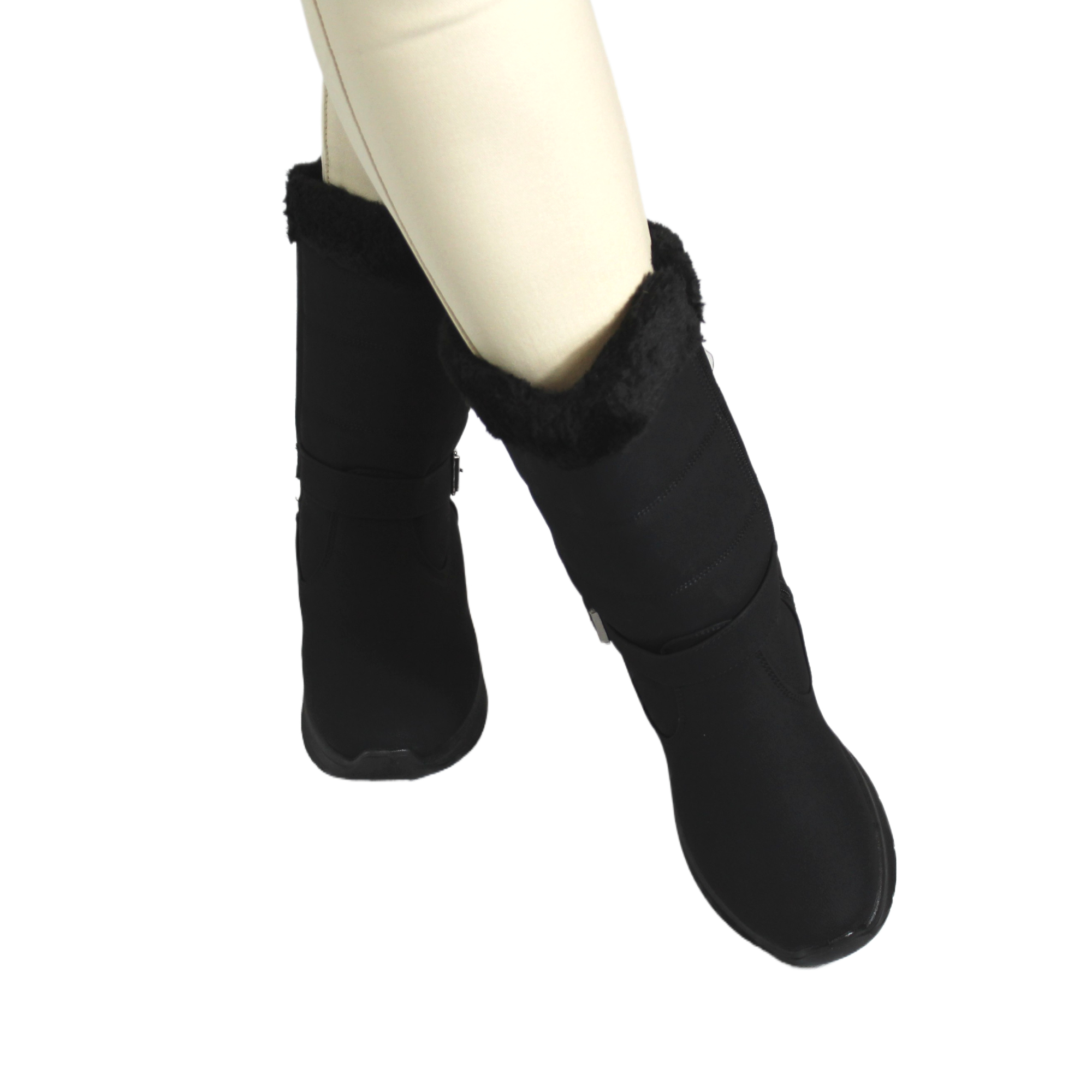 BOTA DE MUJER INVIERNO 10 YASSNE NEGRO - 4