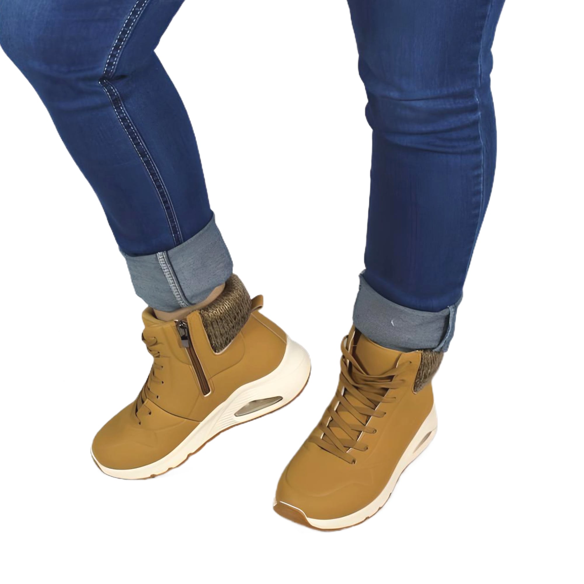 ZAPATILLA OUTDOOR DE MUJER INVIERNO 33 YASSNE CAFE - 1