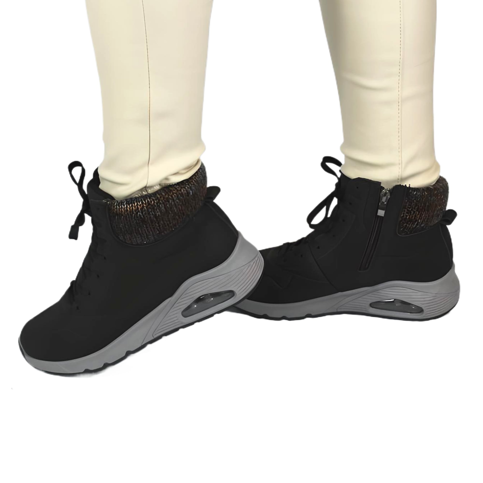 ZAPATILLA OUTDOOR DE MUJER INVIERNO 33 YASSNE NEGRO - 1