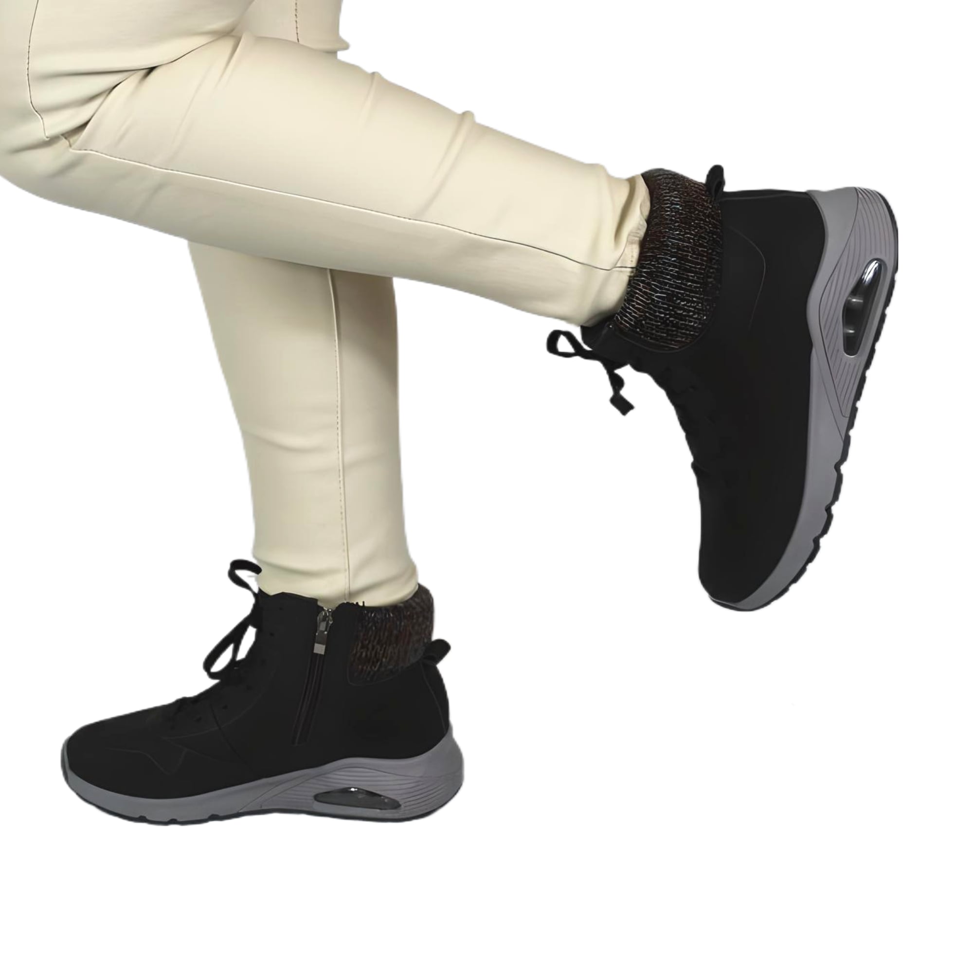 ZAPATILLA OUTDOOR DE MUJER INVIERNO 33 YASSNE NEGRO - 3
