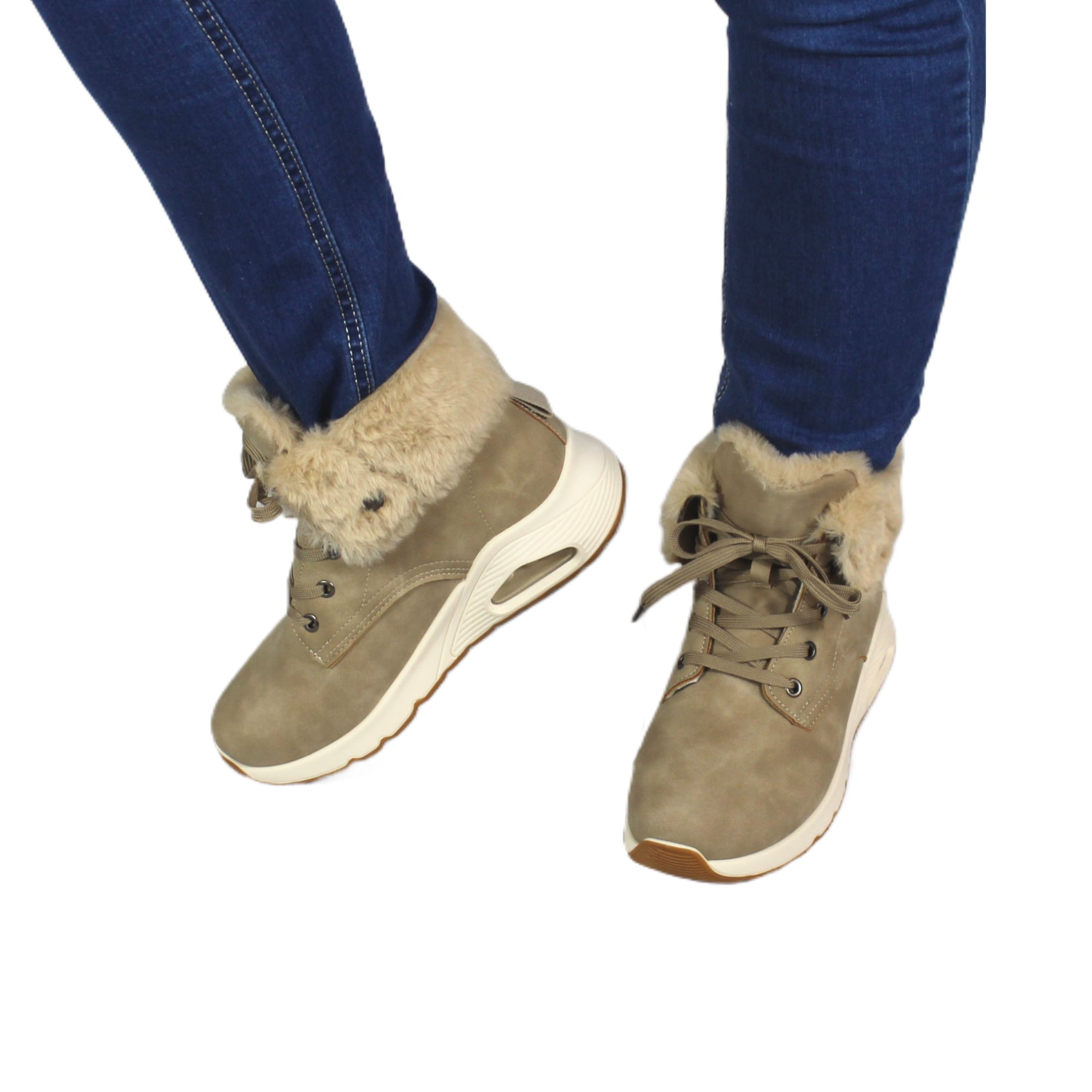 ZAPATILLA OUTDOOR DE MUJER INVIERNO 32 YASSNE GRIS - 1