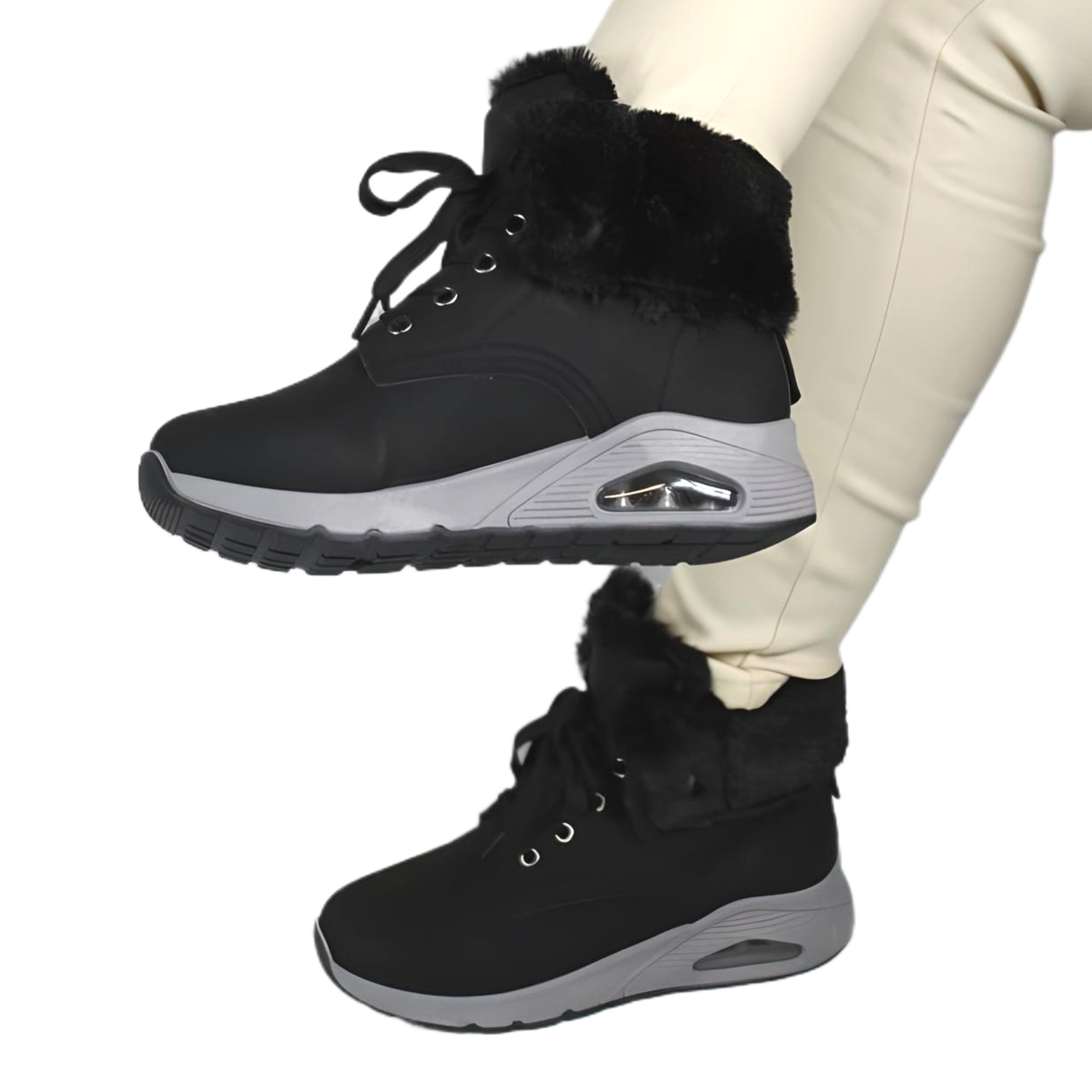 ZAPATILLA OUTDOOR DE MUJER INVIERNO 32 YASSNE NEGRO - 2