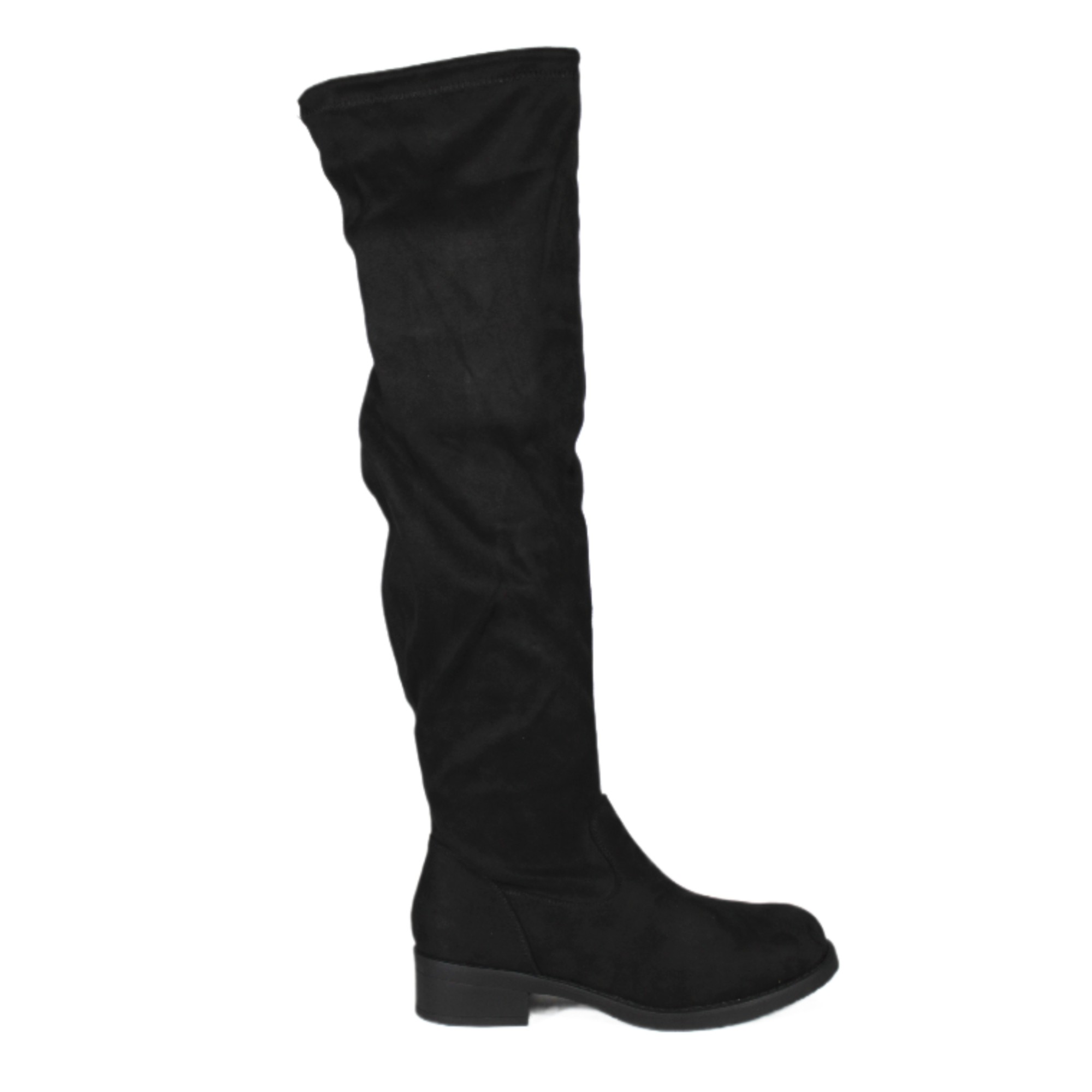 BOTA LARGA GAMUZA MUJER 32 YASSNE NEGRO - 1