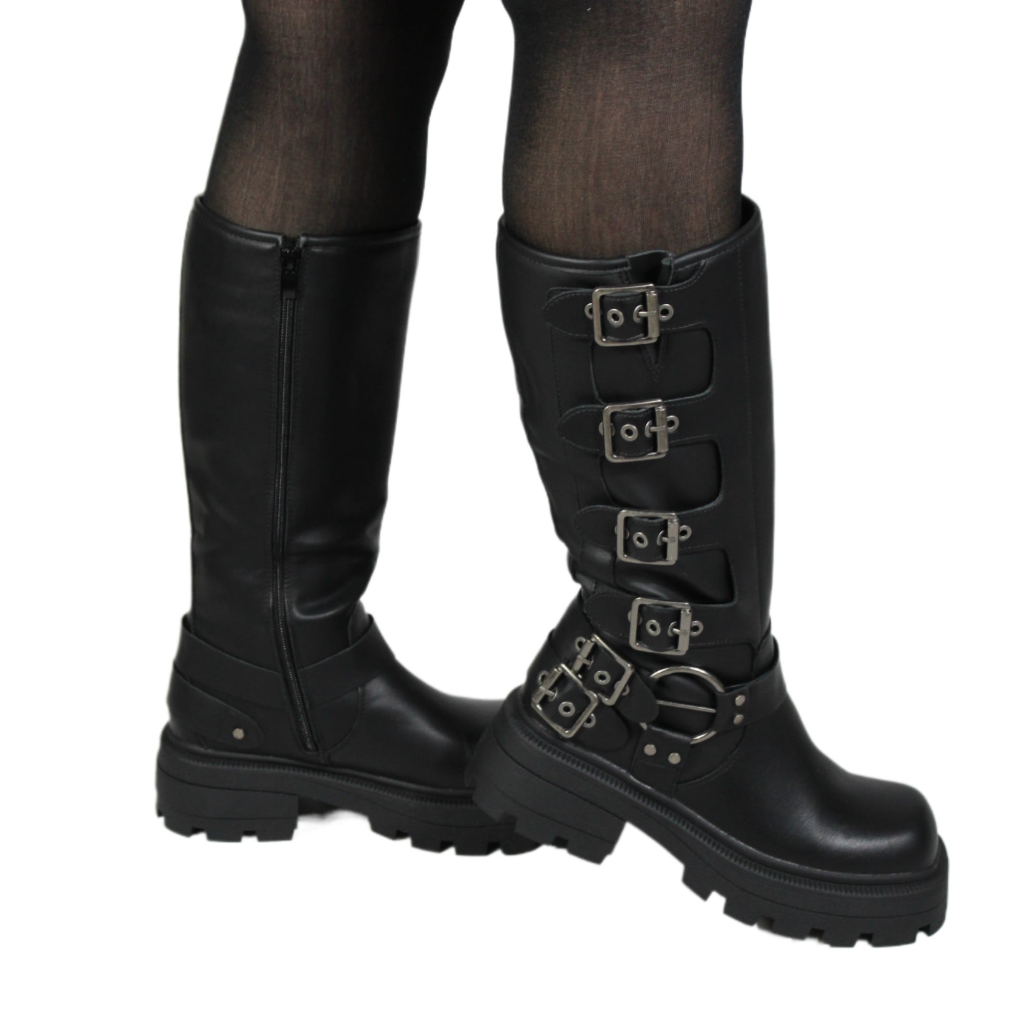 BOTA HEBILLAS NEGRAS DE MUJER 89 YASSNE NEGRO - 3
