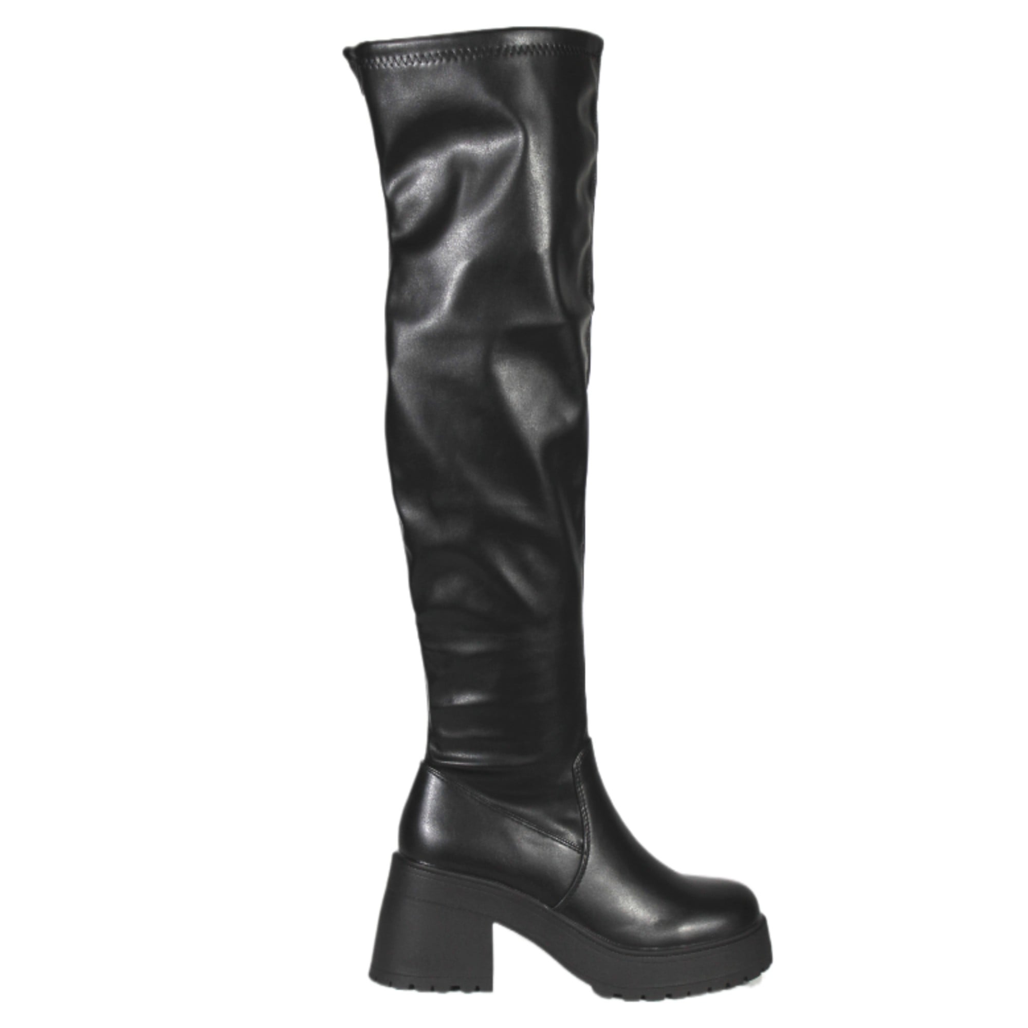 BOTA LARGA MUJER ECOCUERO 27 YASSNE NEGRO - 1