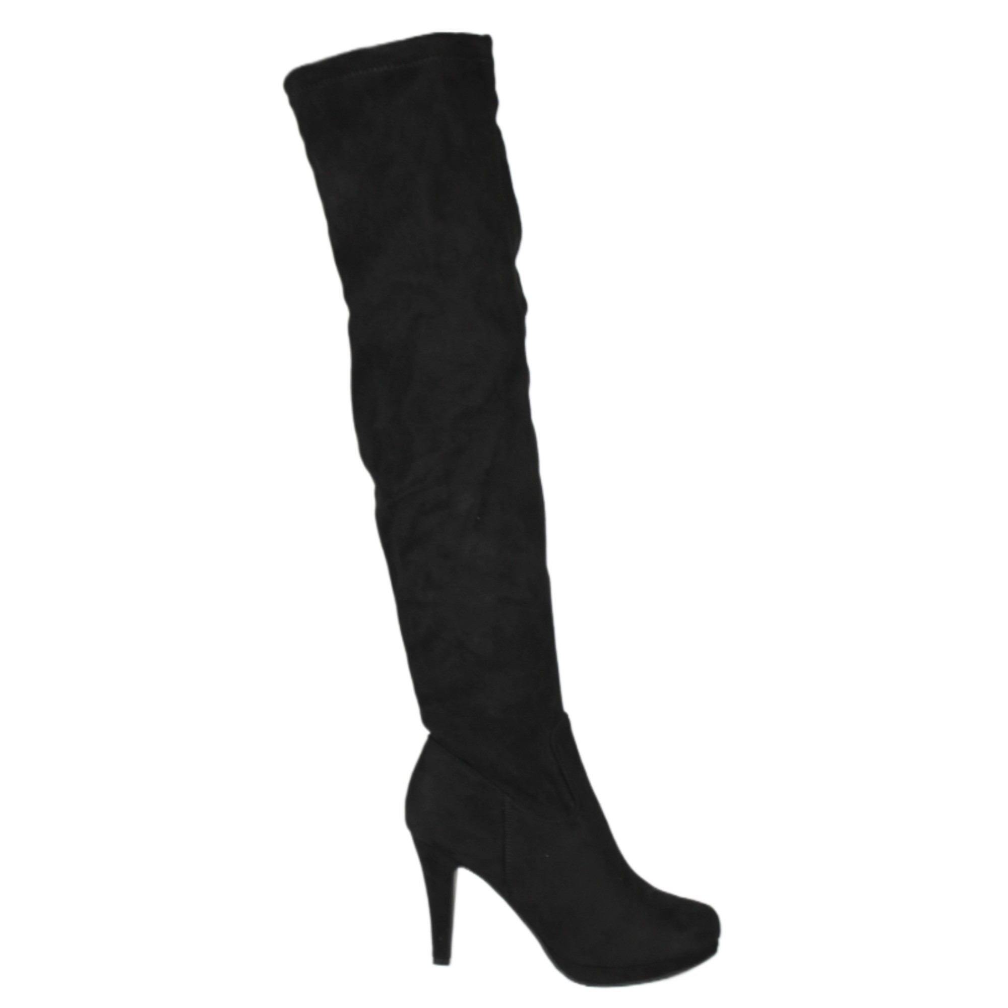 BOTA LARGA GAMUZA MUJER 30 YASSNE NEGRO - 1