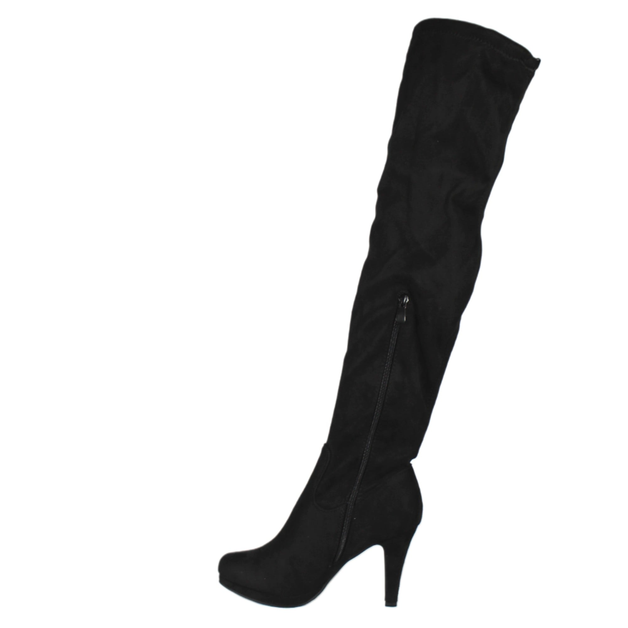 BOTA LARGA GAMUZA MUJER 30 YASSNE NEGRO - 4