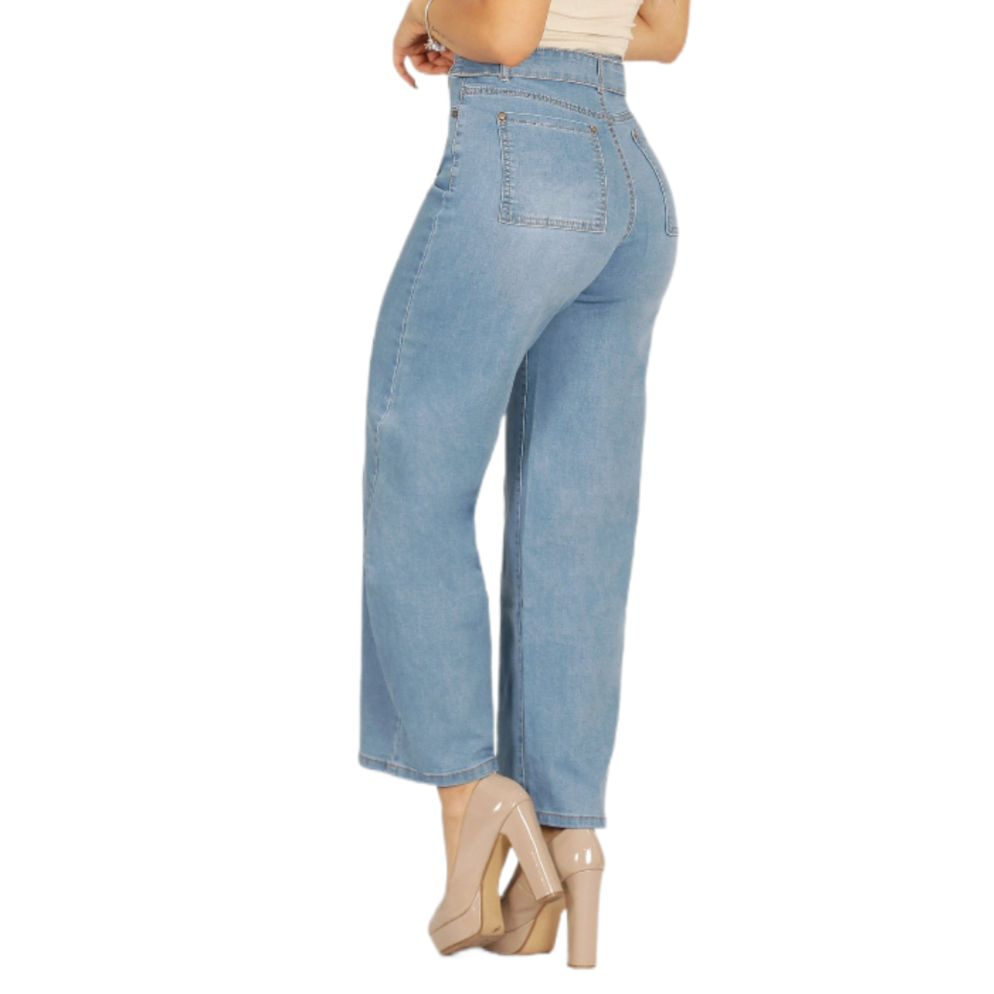 JEANS RECTO DE MUJER UN BOTON 25 YASSNE - 4