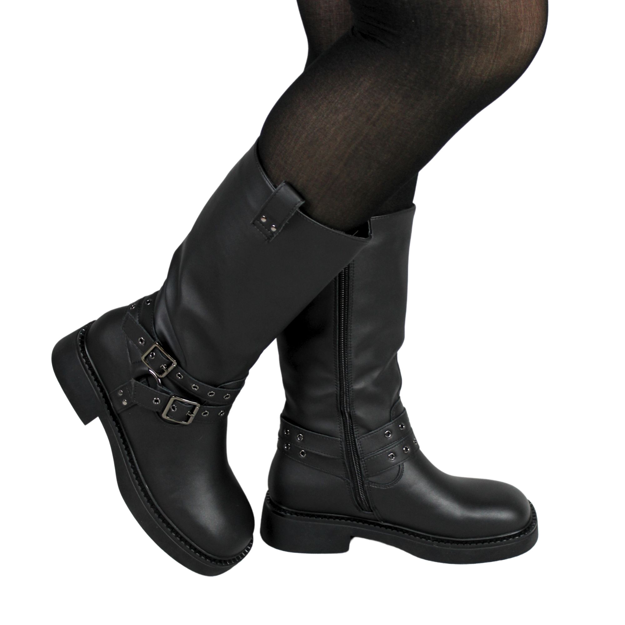 BOTA ALTA MUJER CASUAL 91 YASSNE CAFE - 2