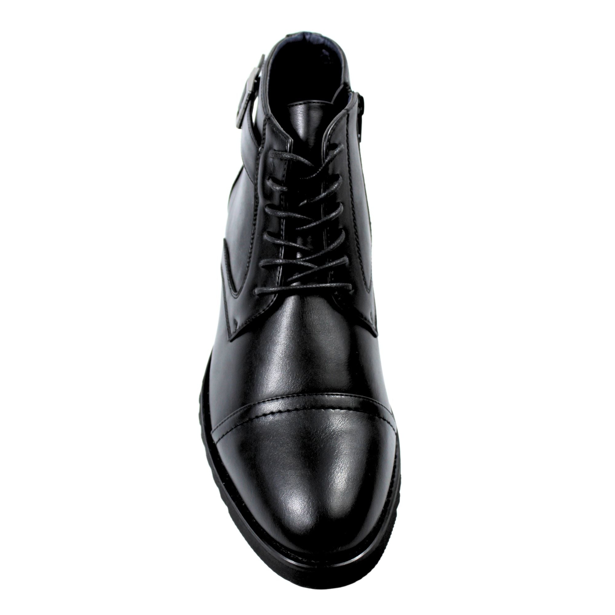 BOTA HOMBRE VESTIR CORDONES NEGRO - 3