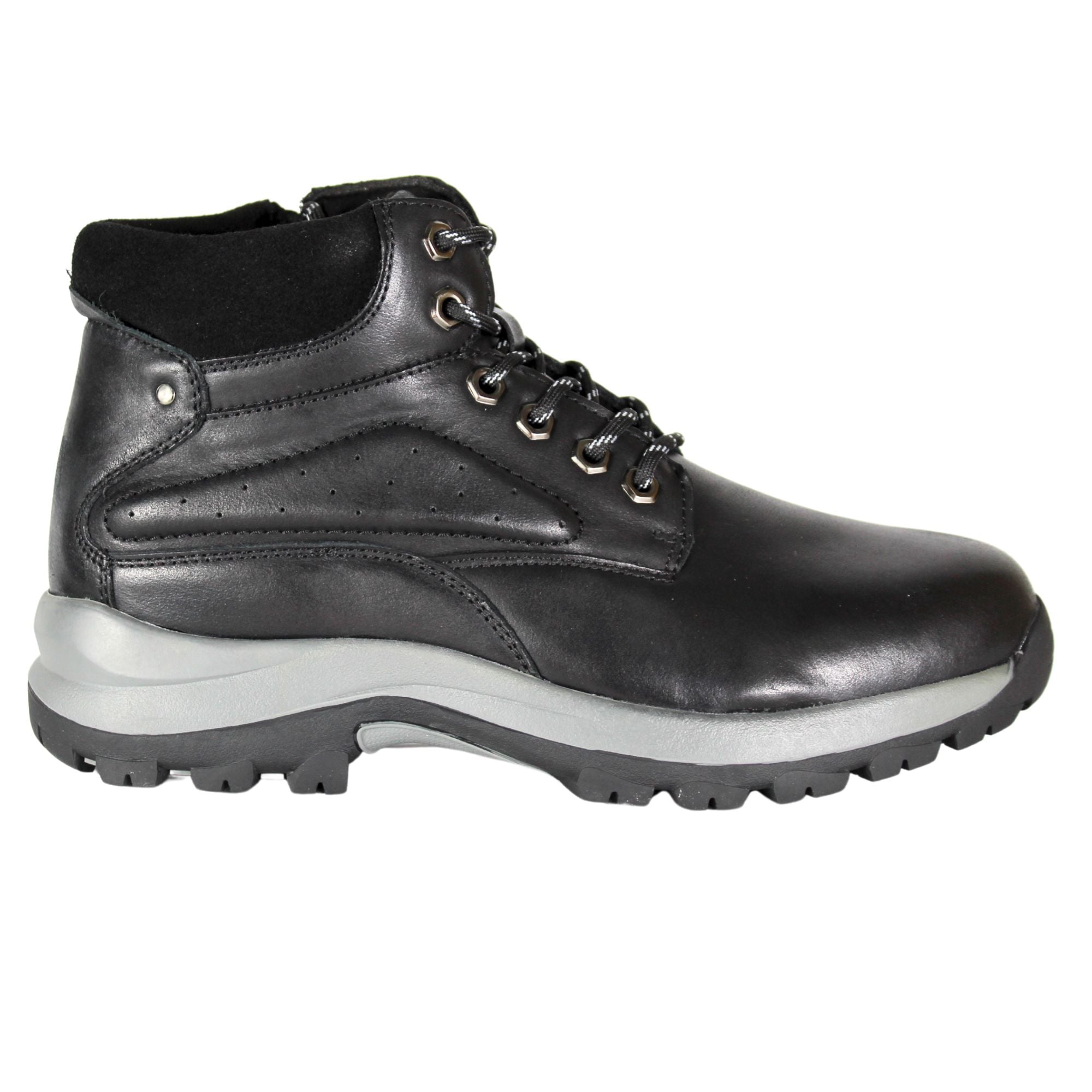 BOTIN CASUAL DE CUERO HOMBRE C36 NEGRO - 1