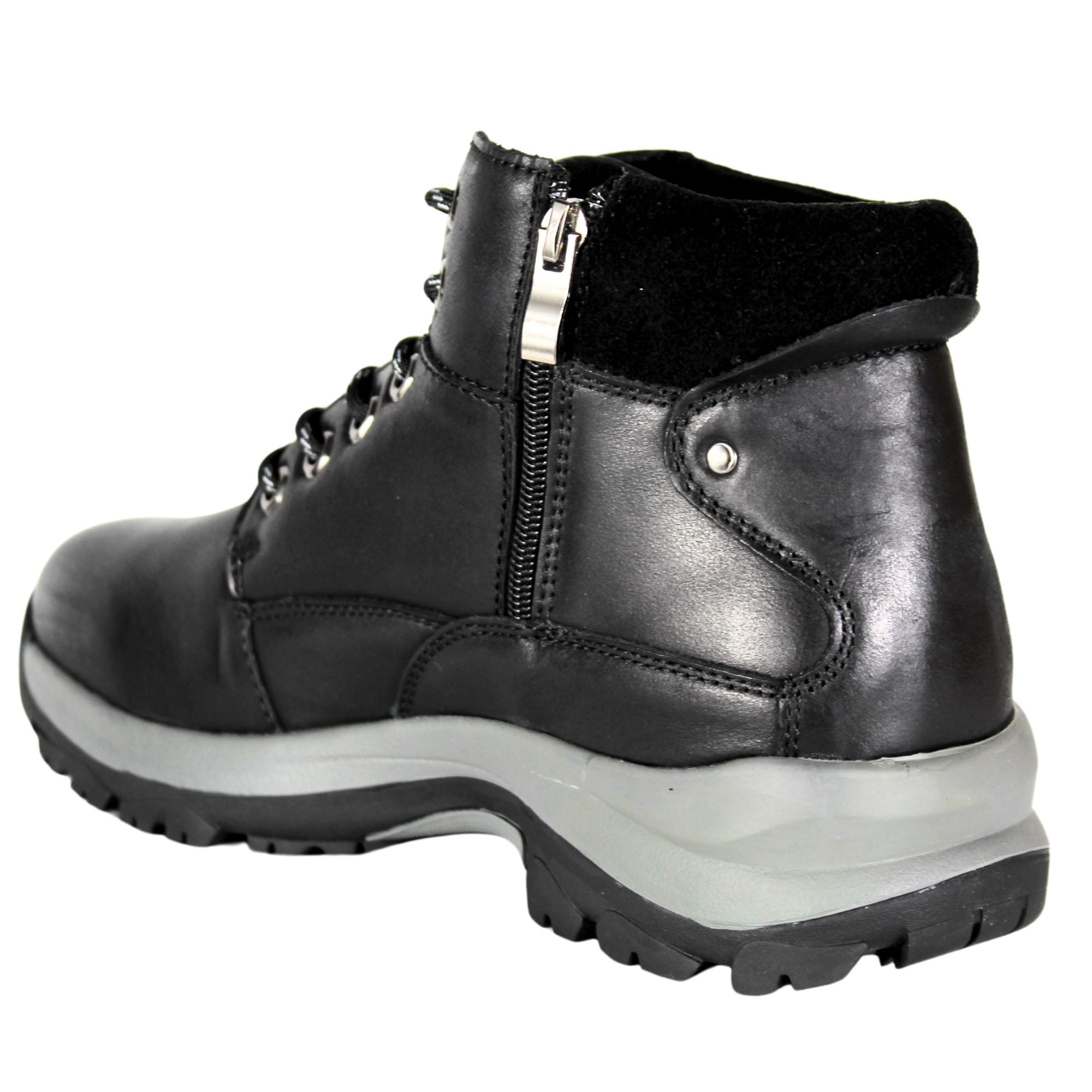 BOTIN CASUAL DE CUERO HOMBRE C36 NEGRO - 4