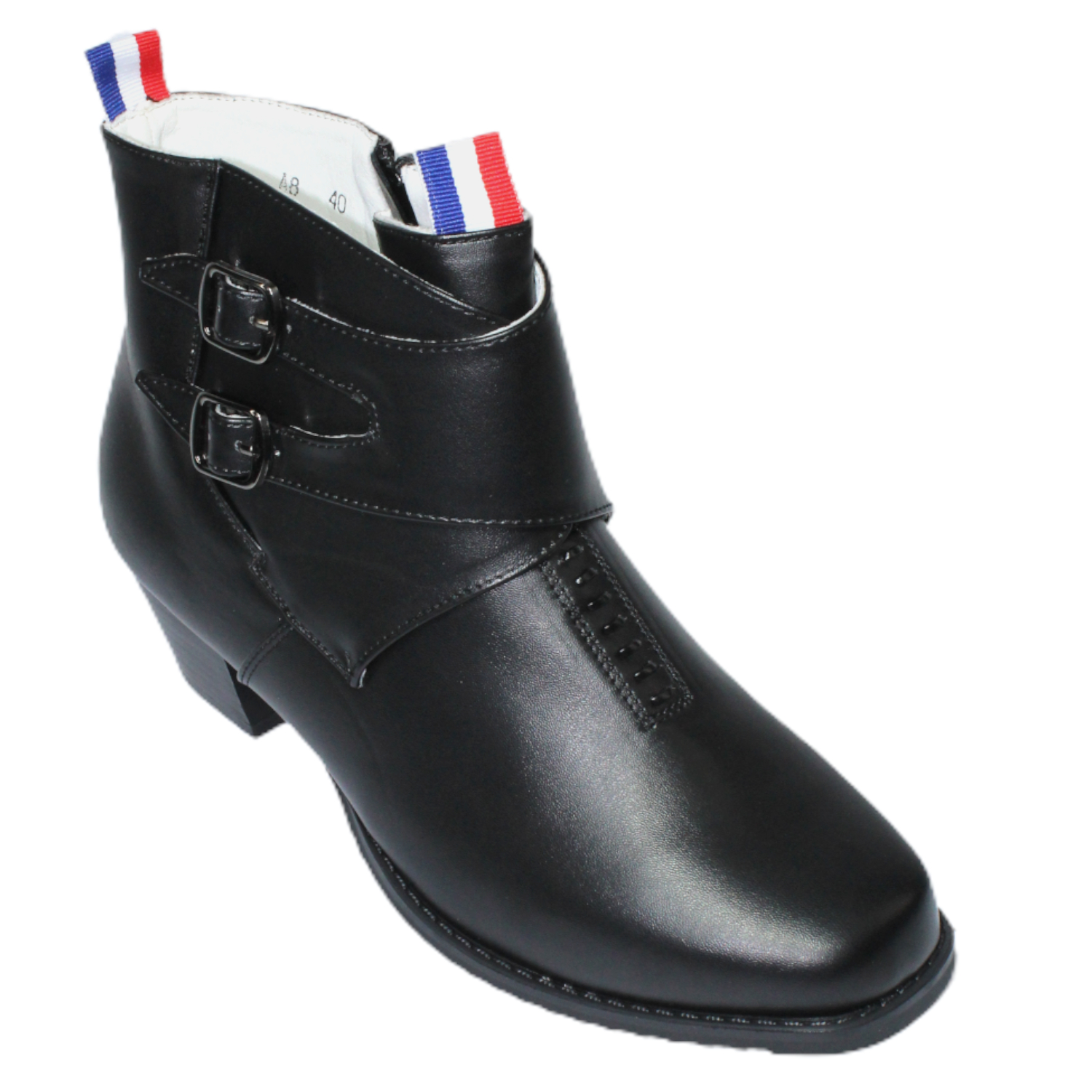 BOTIN DE HUASO HOMBRE FIESTAS PATRIAS ZAPATO A8 NEGRO - 4