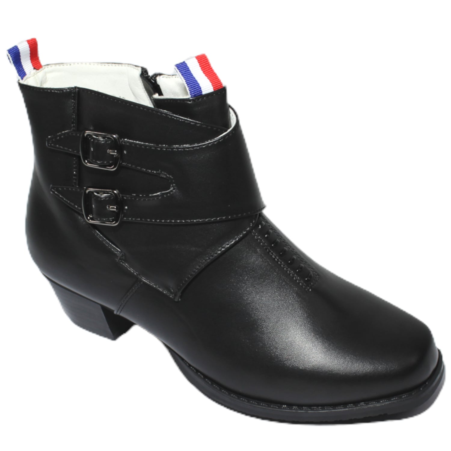 BOTIN DE HUASO HOMBRE FIESTAS PATRIAS ZAPATO A8 NEGRO - 3