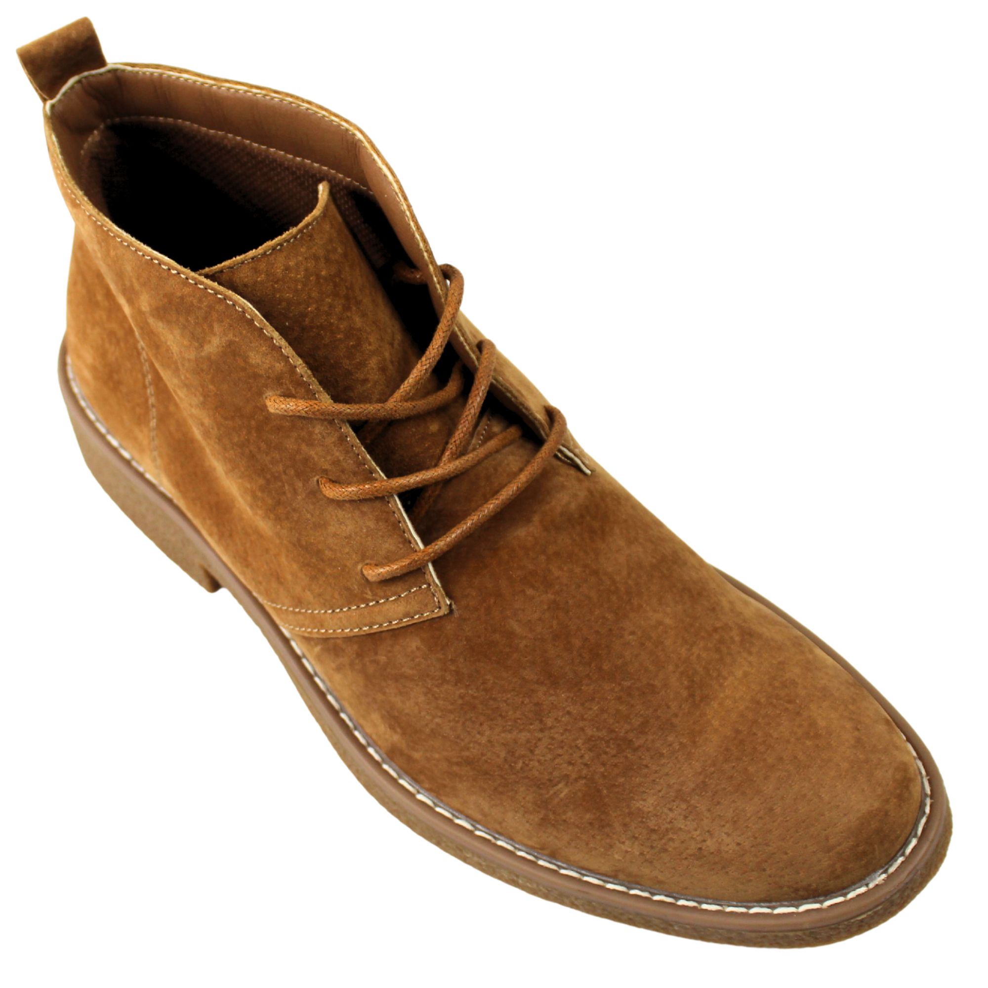 BOTINES CHELSEA DE HOMBRE CON CORDONES L12 CAFE - 2