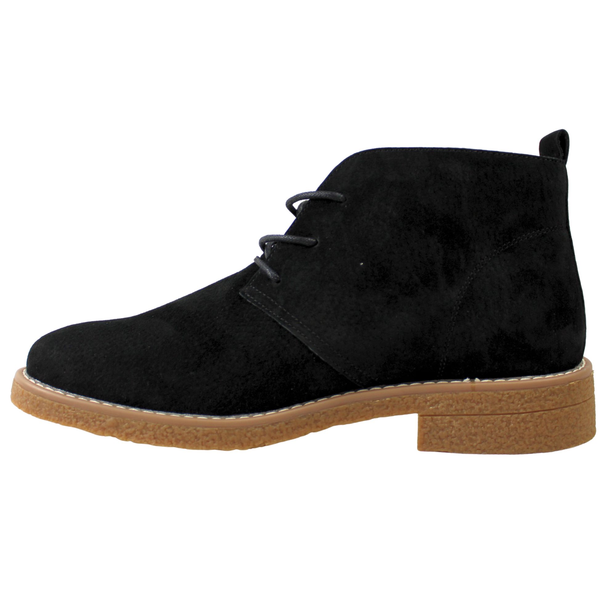 BOTINES CHELSEA DE HOMBRE CON CORDONES L12 NEGRO - 1