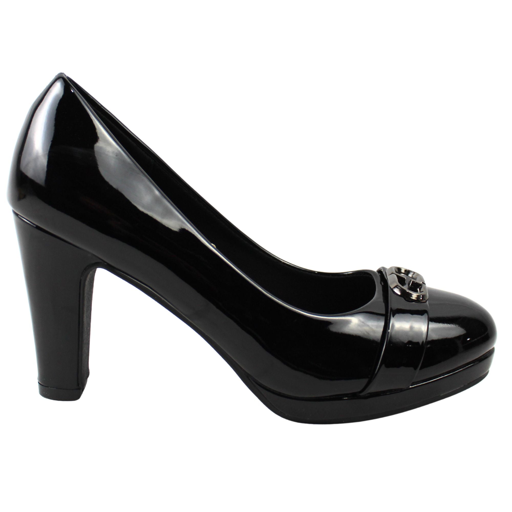 ZAPATOS FIESTA DE TACON ELEGANTES PARA MUJER 52-5 YASSNE NEGRO - 1