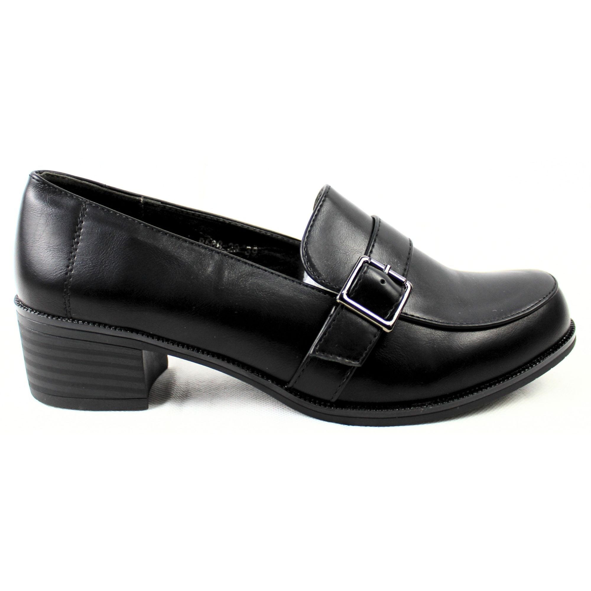 MOCASINES DE MUJER TACO BAJO B56 YASSNE NEGRO - 1