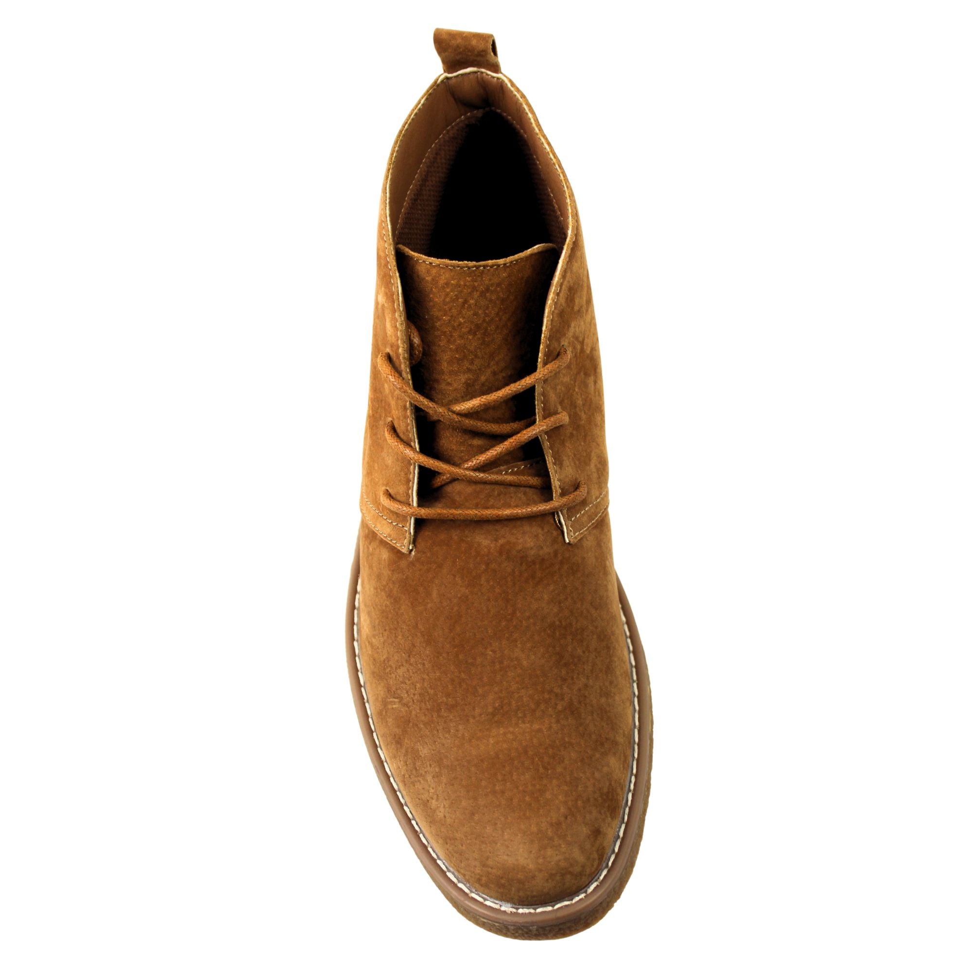 BOTINES CHELSEA DE HOMBRE CON CORDONES L12 CAFE - 3