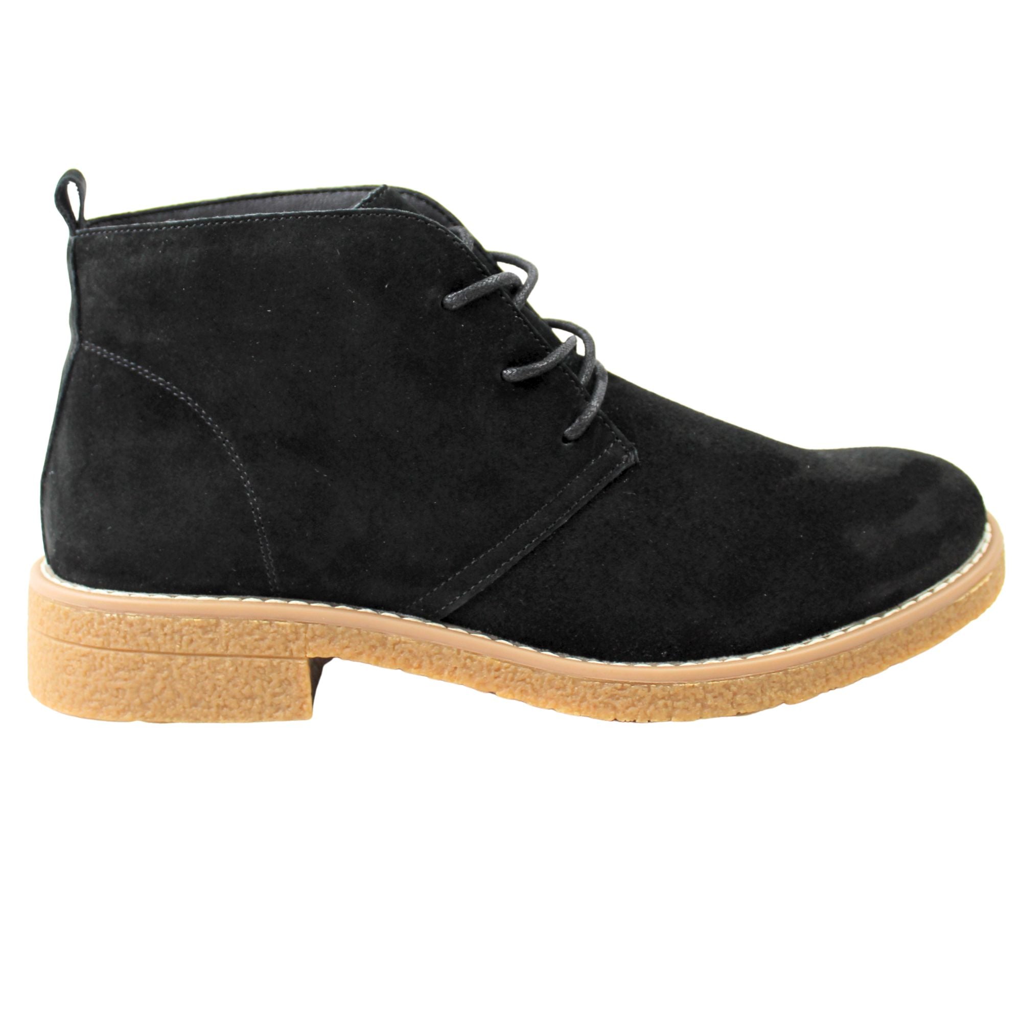 BOTINES CHELSEA DE HOMBRE CON CORDONES L12 NEGRO - 3