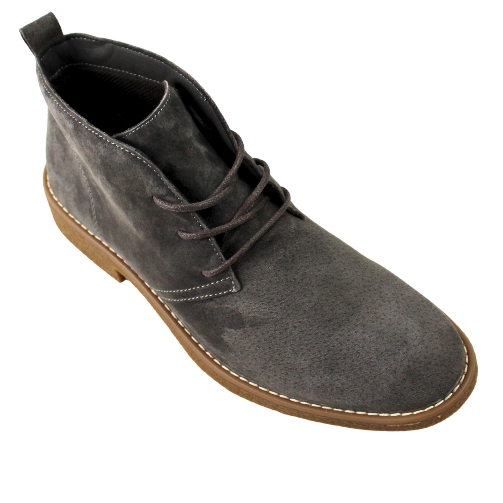BOTINES CHELSEA DE HOMBRE CON CORDONES L12 GRIS - 2