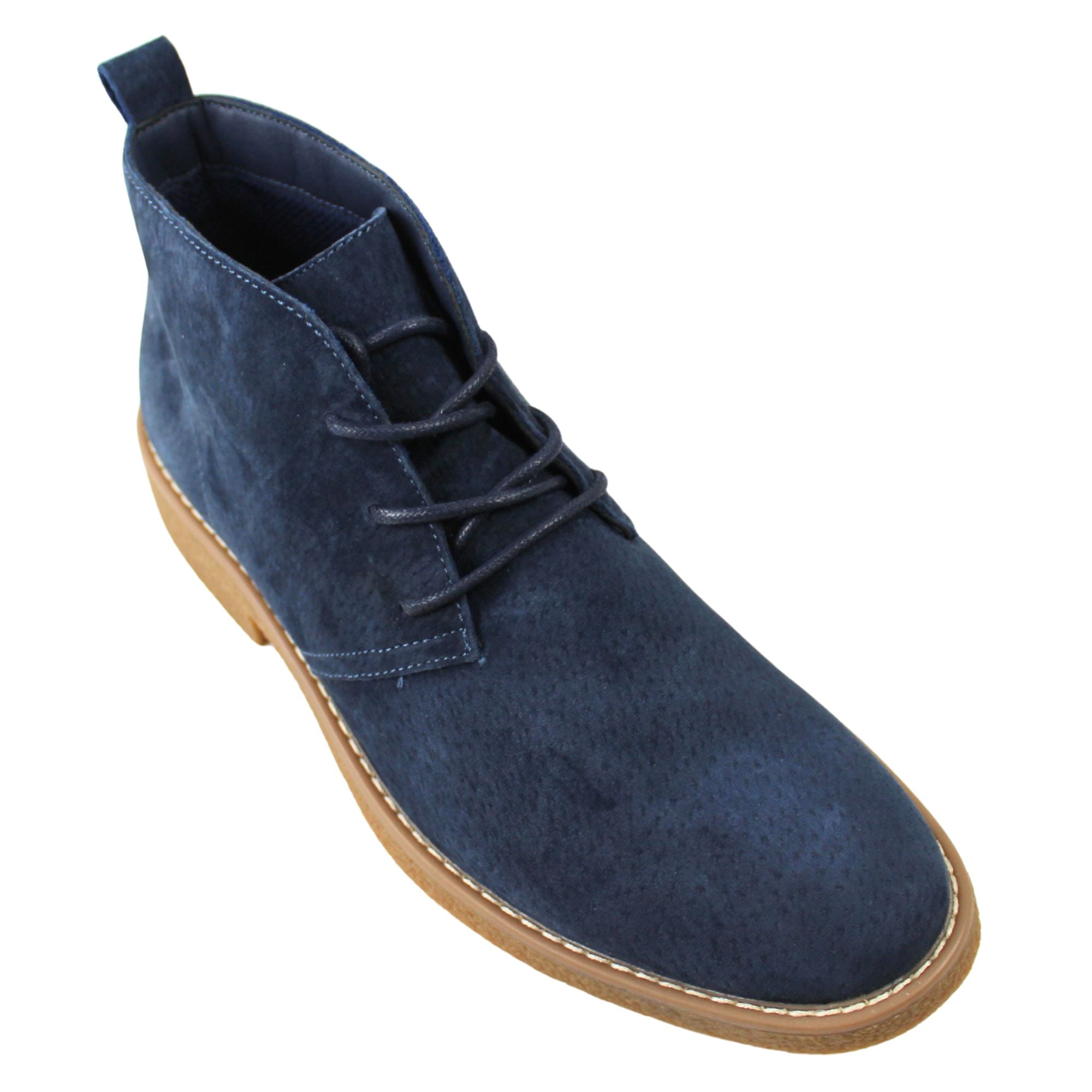 BOTINES CHELSEA DE HOMBRE CON CORDONES L12 AZUL - 2