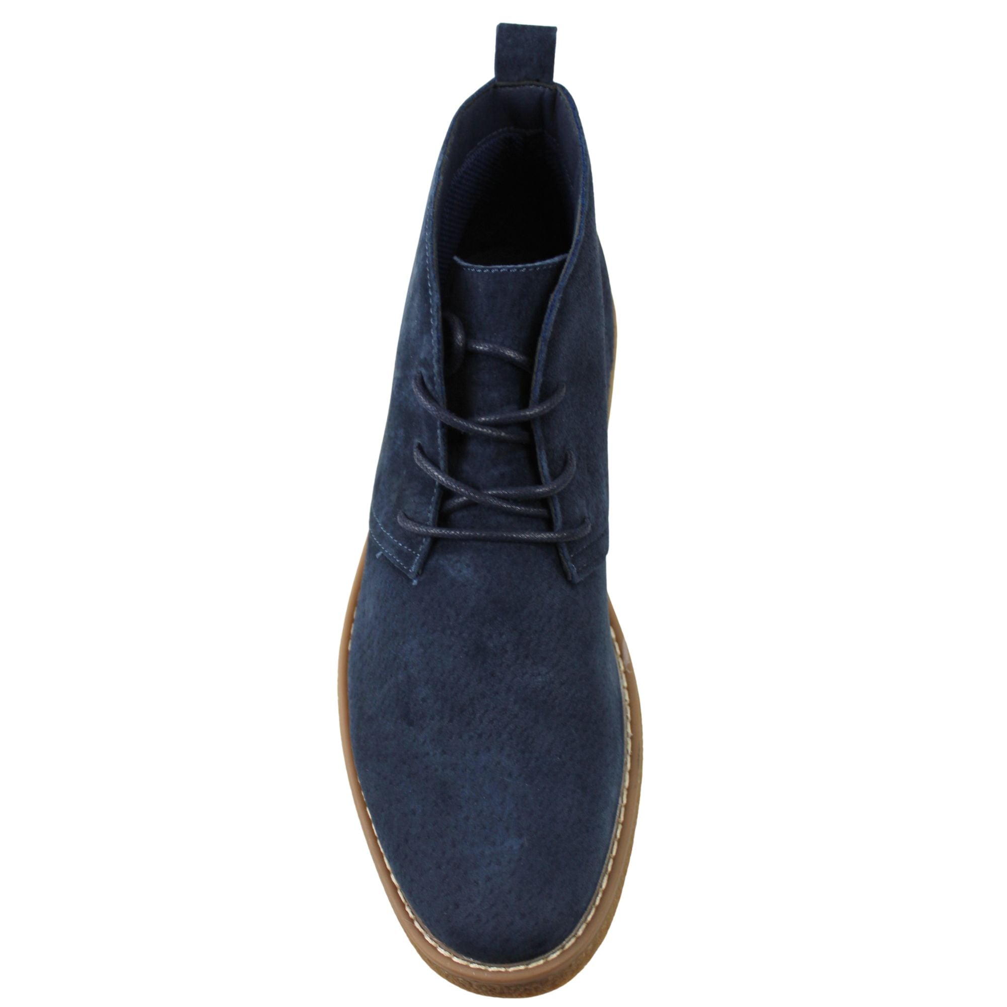 BOTINES CHELSEA DE HOMBRE CON CORDONES L12 AZUL - 3
