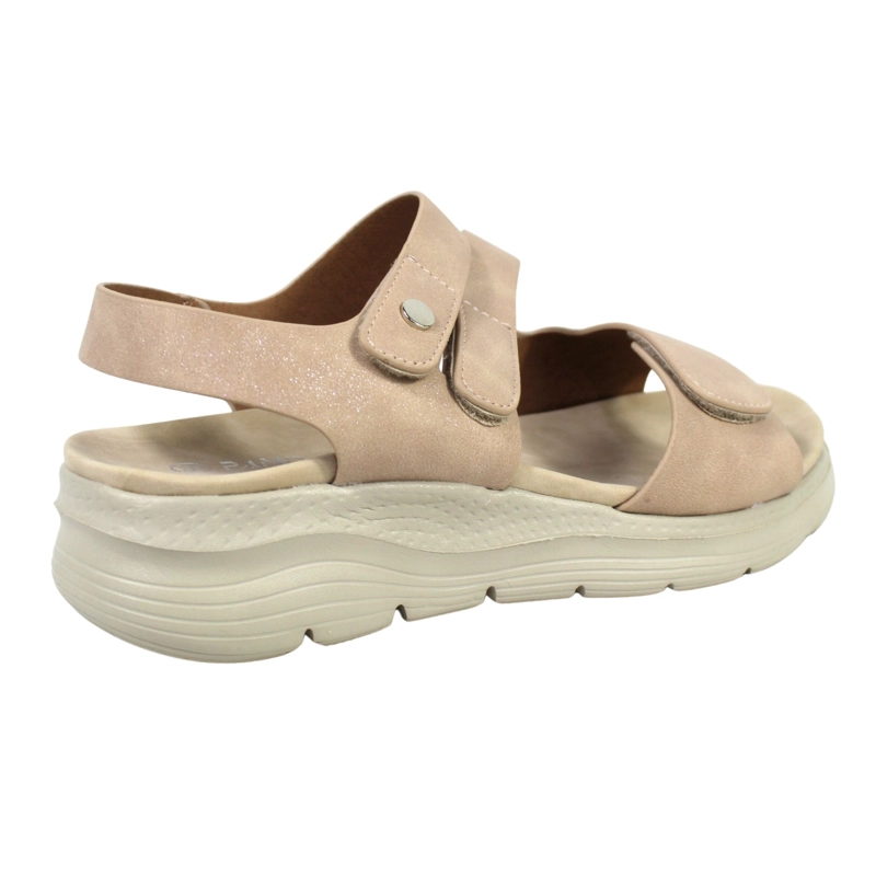 SANDALIAS DE MUJER CON PLATAFORMA LIGERA PG5243 ROSADO - 4