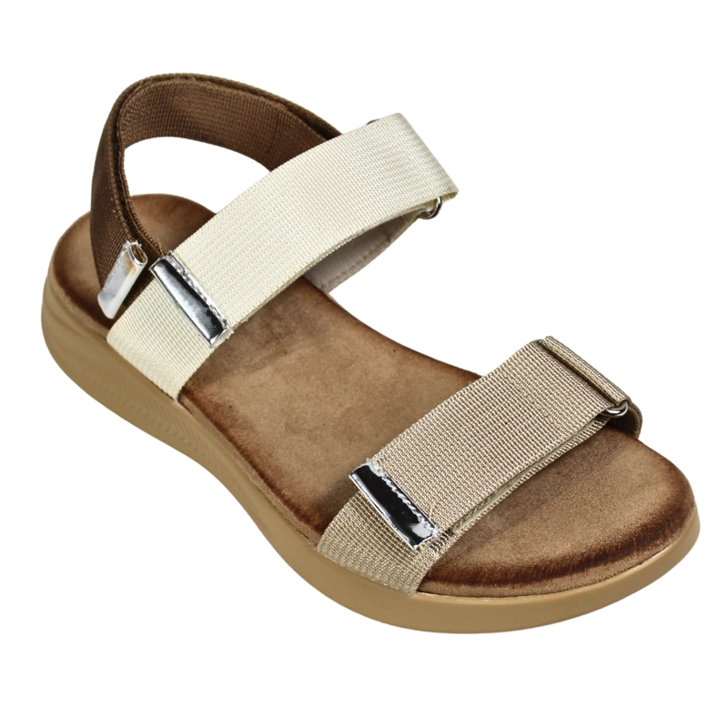 SANDALIA DEPORTIVA DE MUJER TGH04 BEIGE - 2