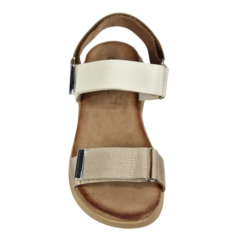 SANDALIA DEPORTIVA DE MUJER TGH04 BEIGE - 4