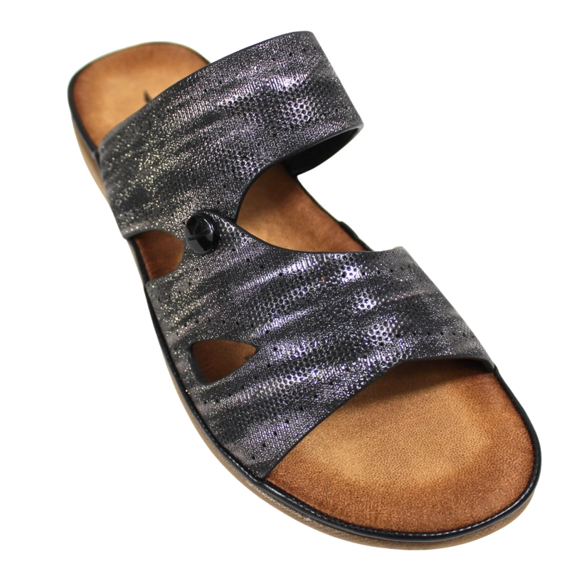 SANDALIA MUJER CASUAL CONFORT 0520-3 NEGRO - 2