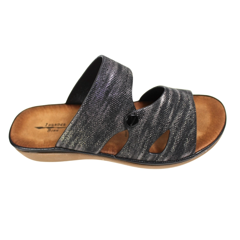 SANDALIA MUJER CASUAL CONFORT 0520-3 NEGRO - 3