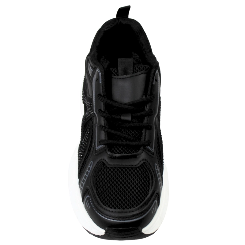 ZAPATILLAS CHUNKY DE MUJER CON BRILLOS PG5249 NEGRO - 2