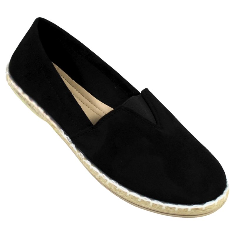 ALPARGATAS MUJER COMODAS PARA VERANO YASSNE QM2510 NEGRO - 2