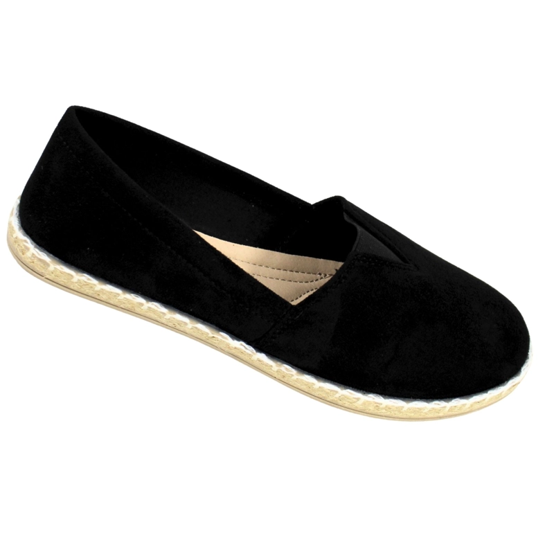 ALPARGATAS MUJER COMODAS PARA VERANO YASSNE QM2510 NEGRO - 4