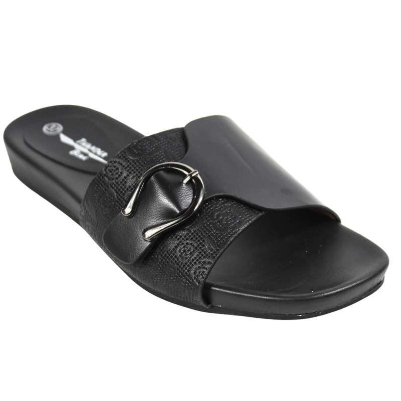 SANDALIA BAJA MUJER CON HEBILLA JO-010 NEGRO - 2