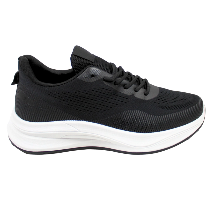 ZAPATILLAS DE HOMBRE CON SUELA BLANCA PG5220 NEGRO - 1