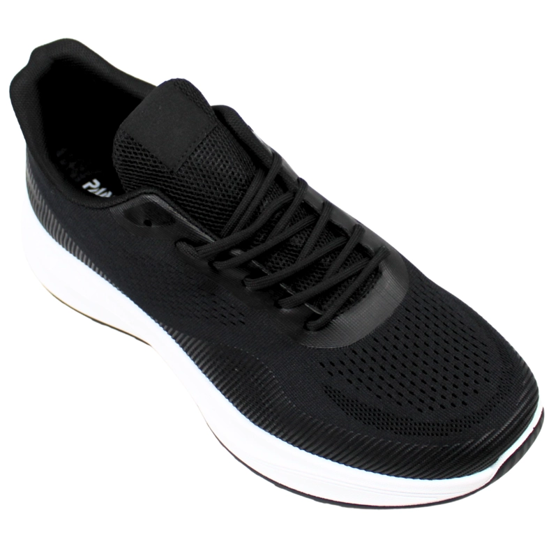 ZAPATILLAS DE HOMBRE CON SUELA BLANCA PG5220 NEGRO - 2
