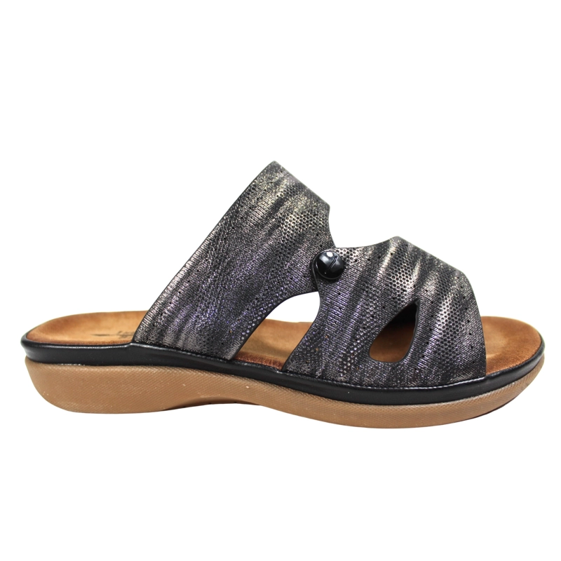 SANDALIA MUJER CASUAL CONFORT 0520-3 NEGRO - 1