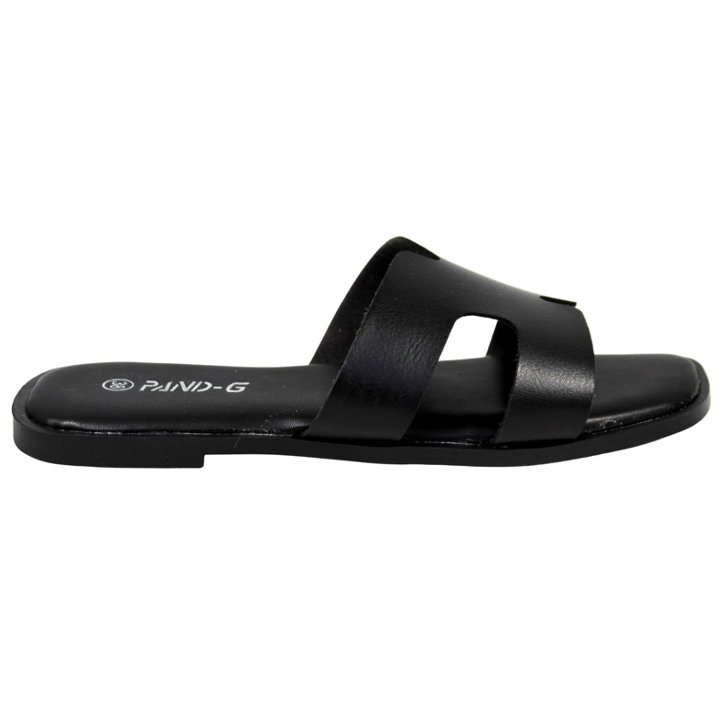 SANDALIAS DE MUJER CON DOBLE CORREA PG5237 NEGRO - 1