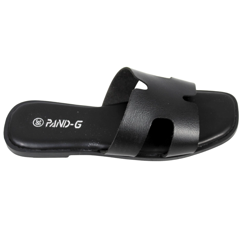 SANDALIAS DE MUJER CON DOBLE CORREA PG5237 NEGRO - 3