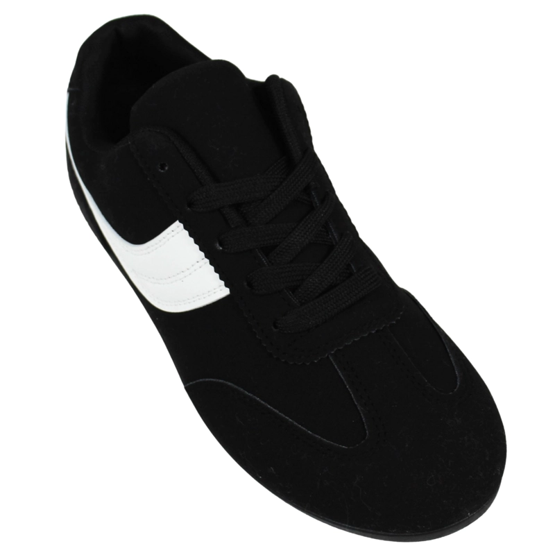 ZAPATILLAS DE MUJER CON FRANJA LATERAL PG24320 NEGRO - 3