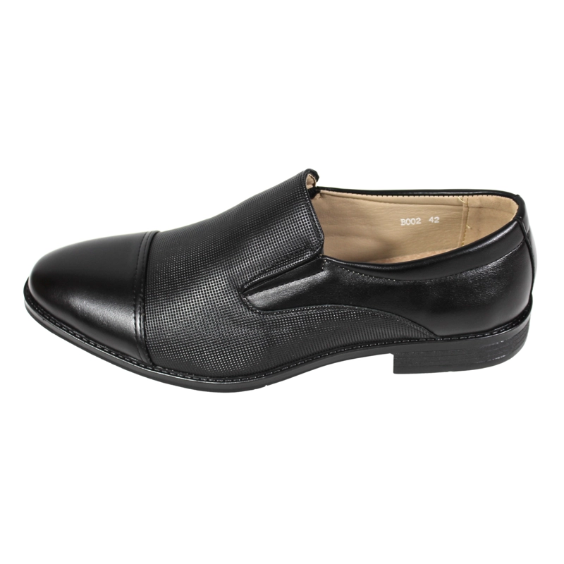 ZAPATO MOCASIN DE VESTIR SLIP-ON B002 NEGRO - 3