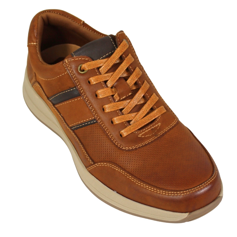 ZAPATO CASUAL HOMBRE CUERO C43-4401 CAFE - 2