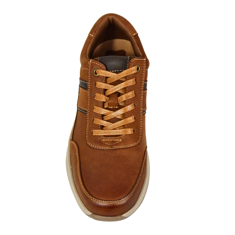 ZAPATO CASUAL HOMBRE CUERO C43-4401 CAFE - 4