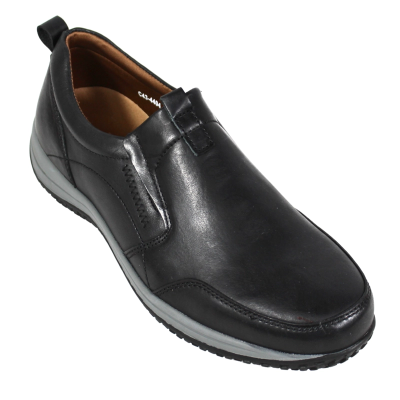 ZAPATO CASUAL HOMBRE CUERO C43-4404 NEGRO - 2