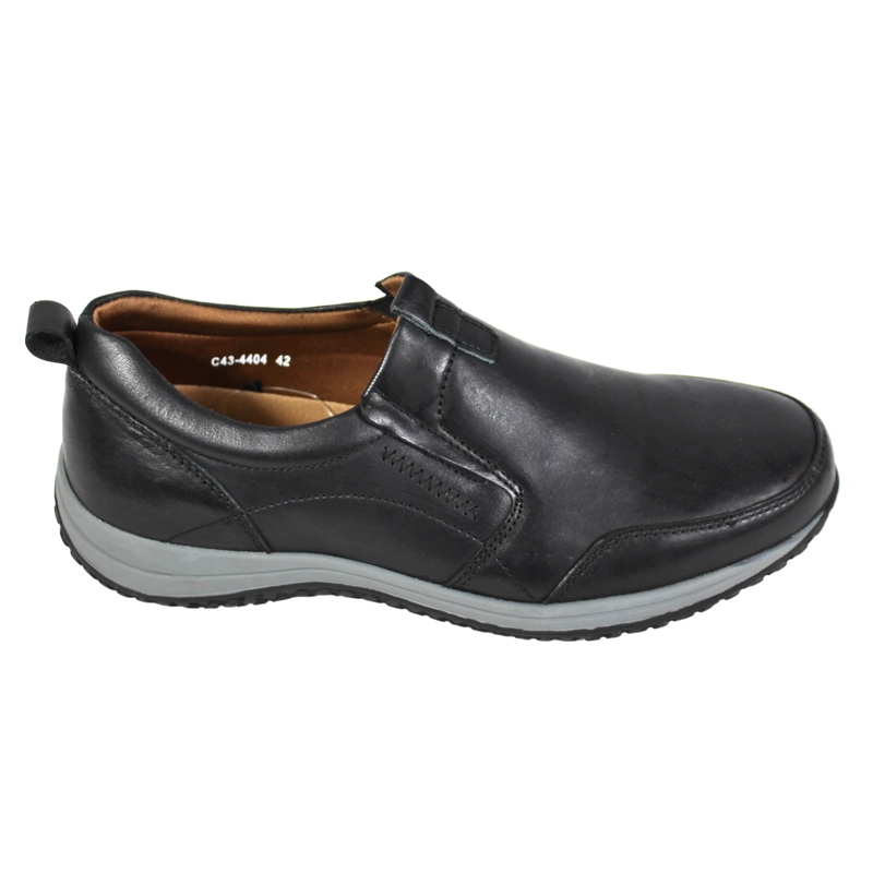 ZAPATO CASUAL HOMBRE CUERO C43-4404 NEGRO - 3