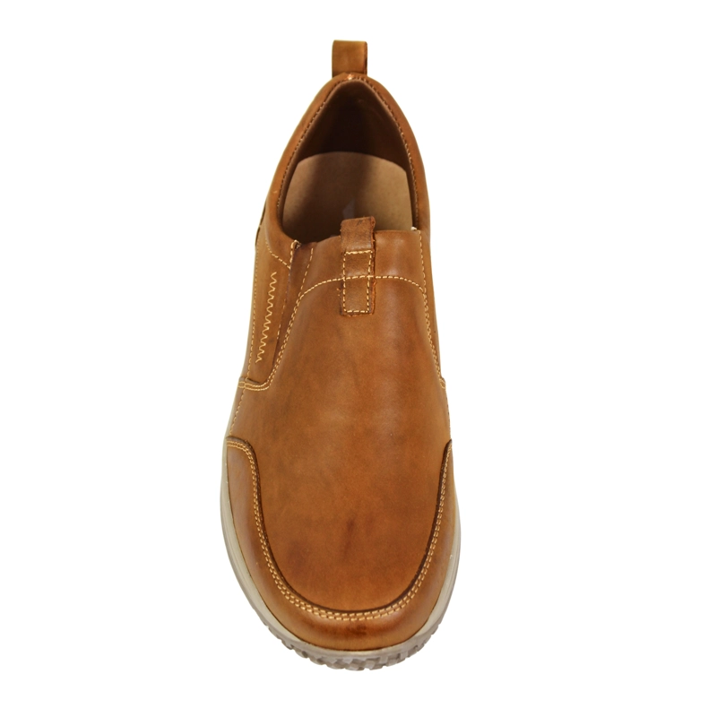 ZAPATO CASUAL HOMBRE CUERO C43-4404 CAFE - 4