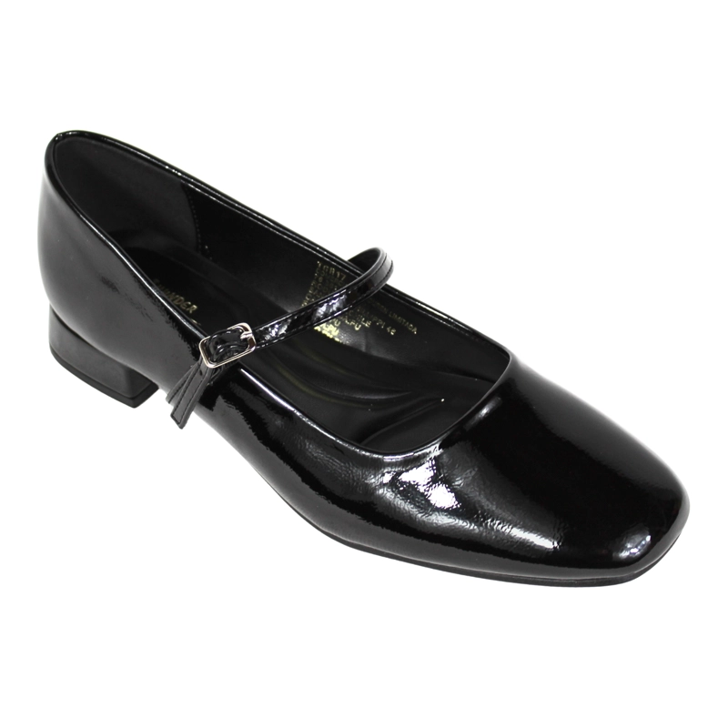 ZAPATO MUJER MARY JANE AJUSTABLE TGH17 NEGRO - 2