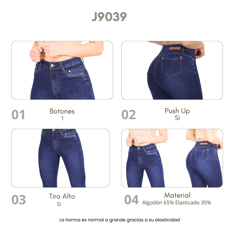 JEANS MUJER FLARE J9039 - 5